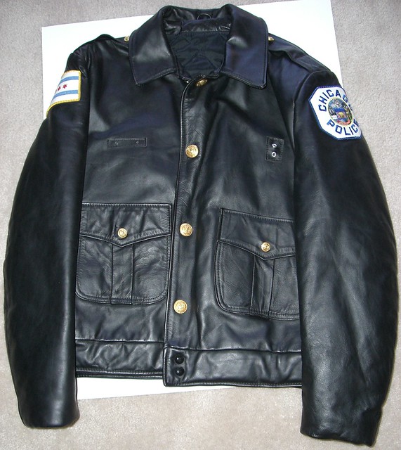 Chicago Police leather jacket