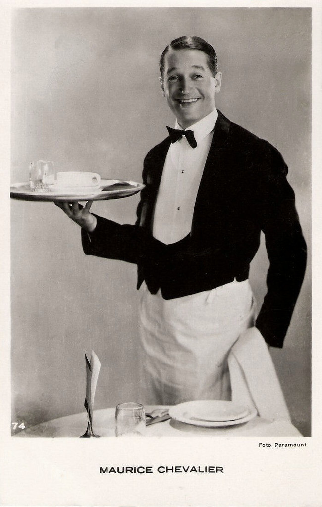 Maurice Chevalier in Le petit café (1931) | Dutch Postcard, … | Flickr