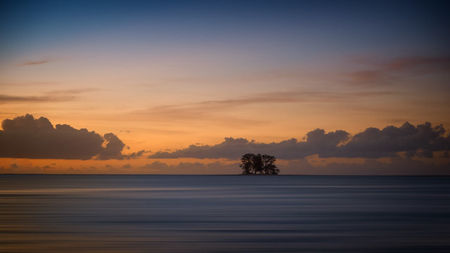 Sunset Anse Source d' Argent