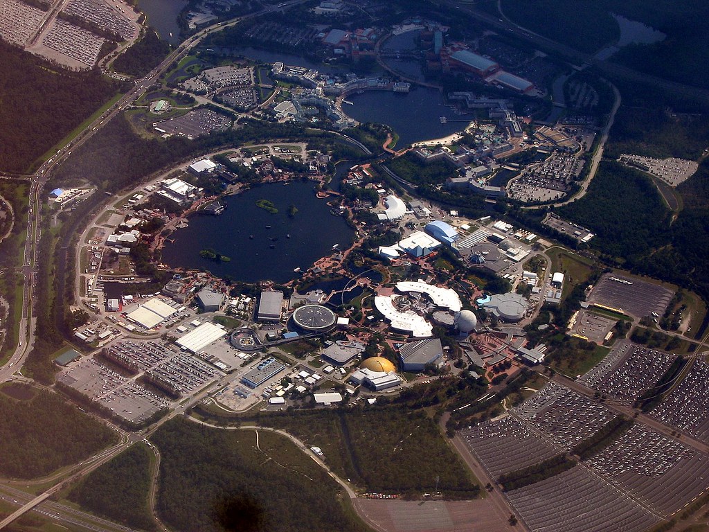 Epcot Center from Above - Disney World