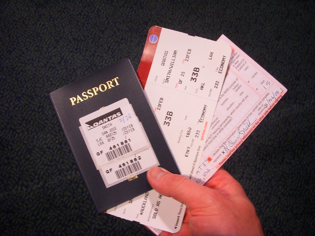 Passport & Tickets - Returning to America
