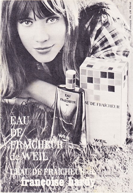 Weil perfume in 1965 with Françoise Hardy