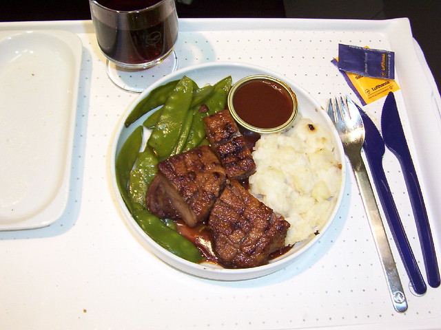 Lufthansa German Airlines Meal