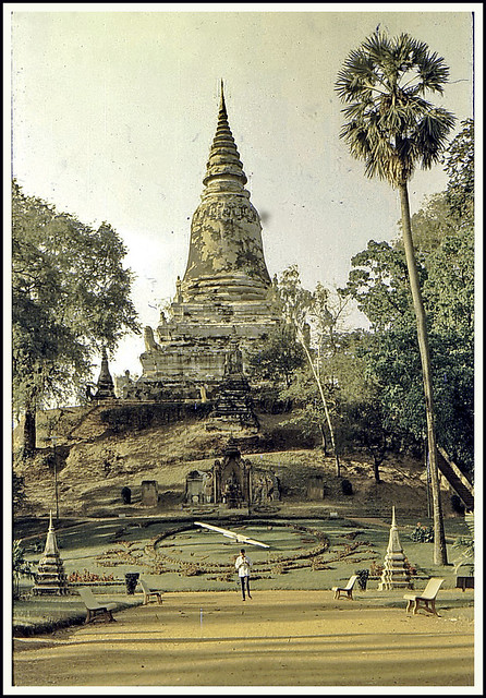 Cambodge. Phnom Penh. Wat Phnom. 1969