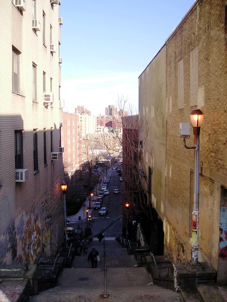Down the Steps | I think this is around 187th Street on the … | Flickr