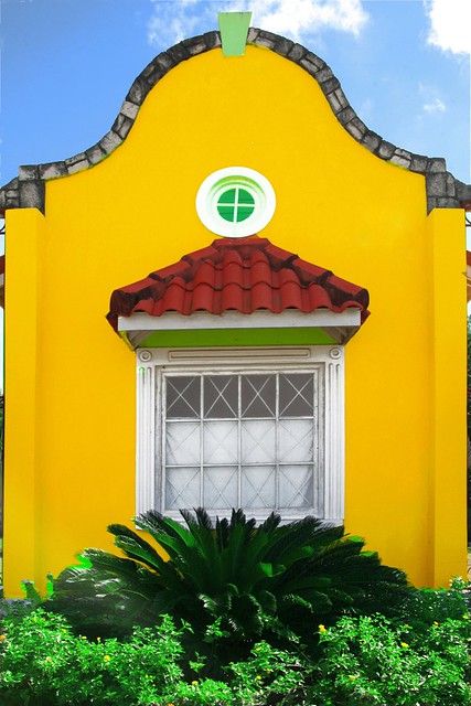 Wonderful window. British style.  Ocho Rios. Jamaica