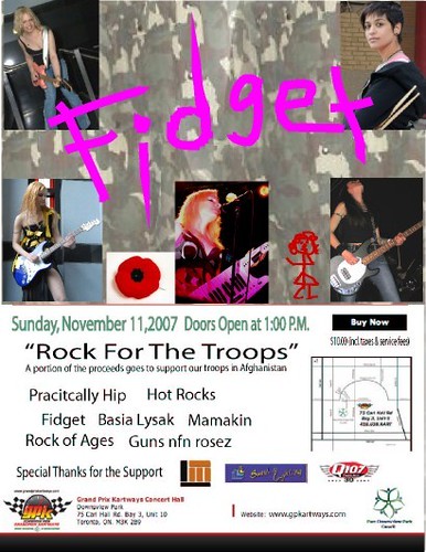 Rock For The Troops flyer, November 11, 2007 | by basialyjak