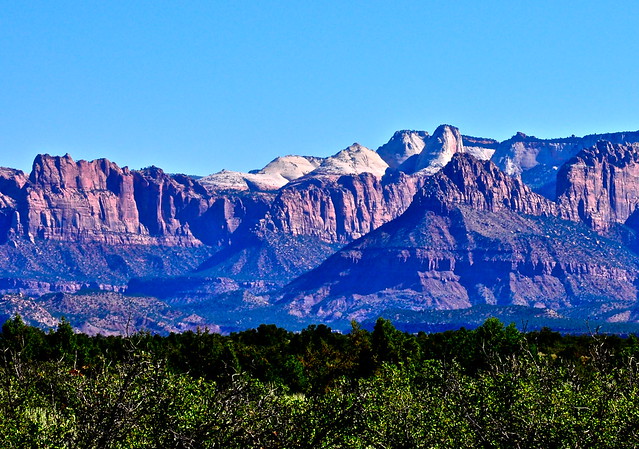 Zion from a neighboring mesa.