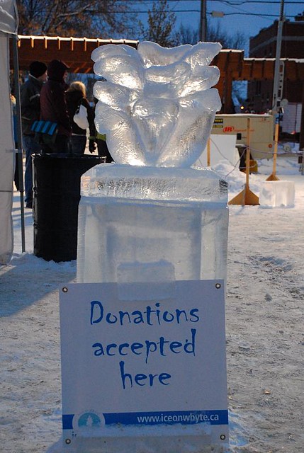 Ice on Whyte Festival: Donation Box