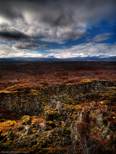 Looking over the volcanic rock field in Iceland by MDSimages.com