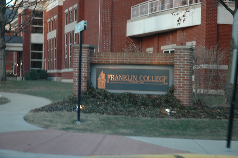 As Old US-31 enters Franklin, Indiana, from the south as Branigin Boulevard/State Street, it passes Franklin College.