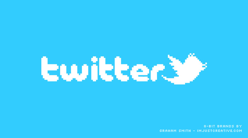 Twitter Logo 8" x  8" 