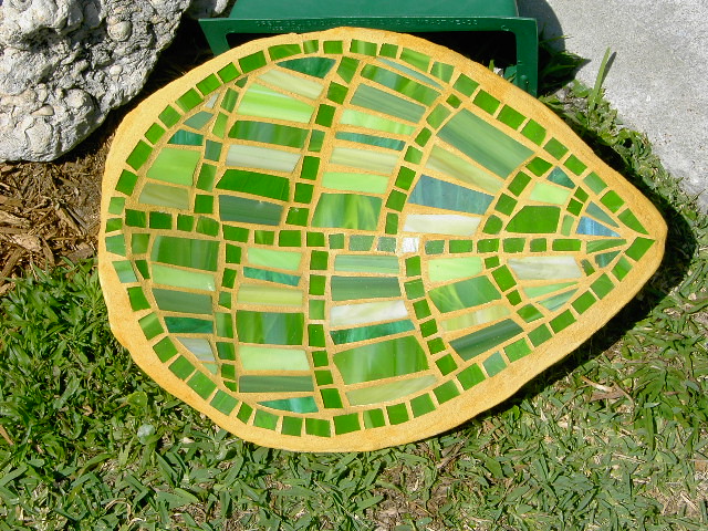 Green Mosaic Leaf