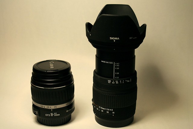 Canon EF-S 18-55 and Sigma 17-70