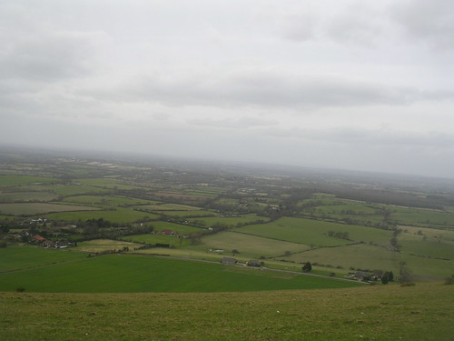 View from the escarpment Hassocks to Upper Beeding