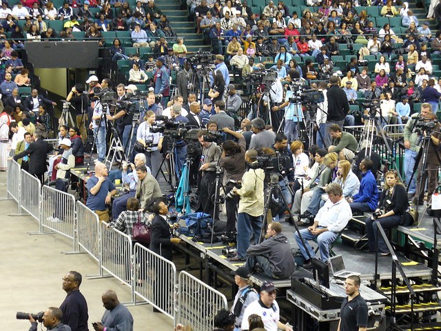 Obama Rally Stadium P1010141 | Obama Dallas Rally at Reunion Arena. February 20 … | Flickr