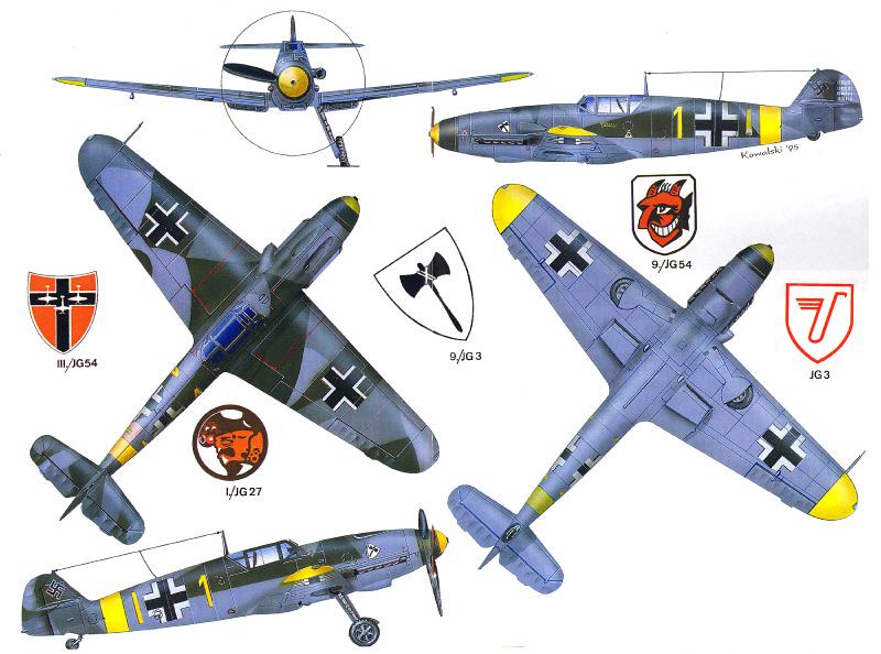 Messerschmitt Bf 109 color profile | Flickr