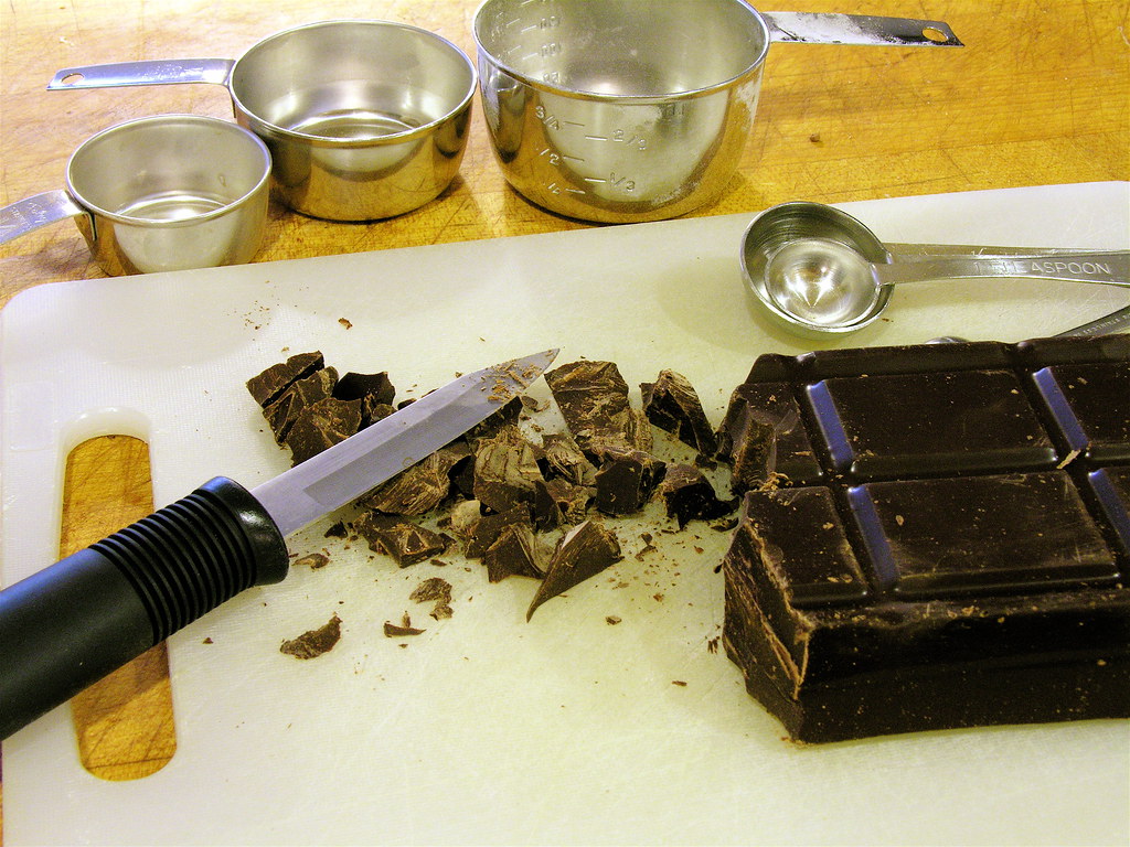 Chopping the Chocolate