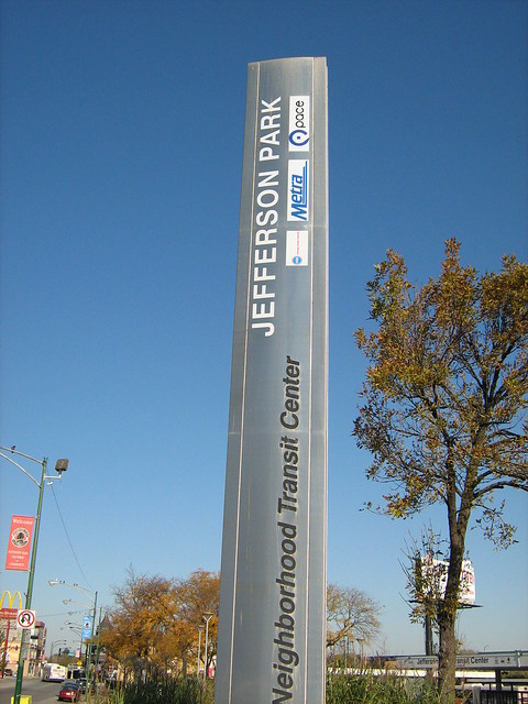 Jefferson Park Transit Center Column