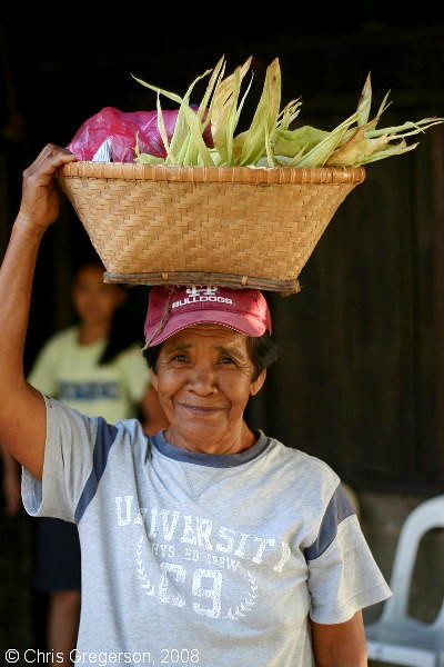 Ilocana Woman With Basket, Philippines