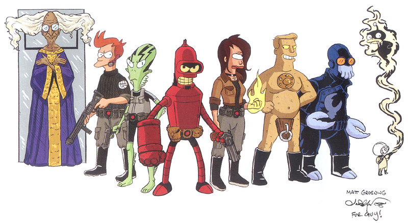 Hellboy meets Futurama | Futurama characters as members of t… | Flickr