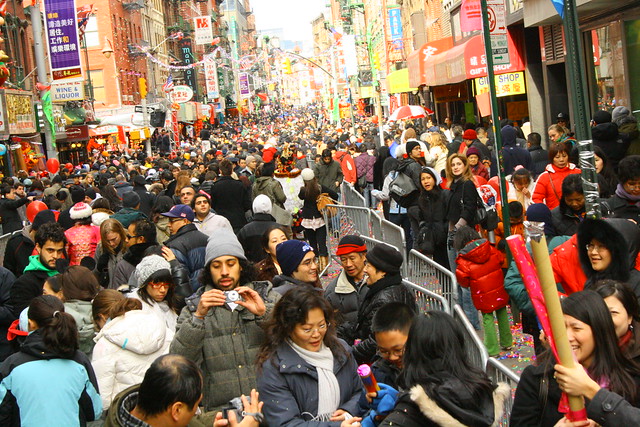 Crowded_City_Street, New York's Chinatown