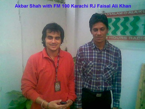Pakistan. Ali Rj Akbar shah With FM 100 Pakistan RJ Faisal Ali Khan | Flickr