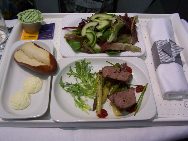 Lufthansa German Airlines Meal