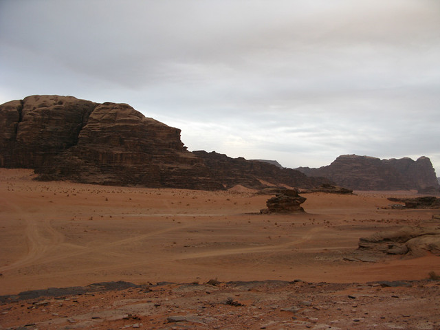 Overcast desertscape