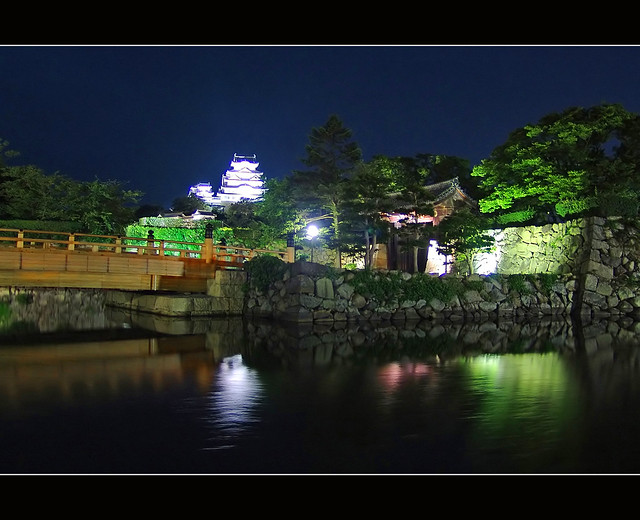 Himeji Castle by night