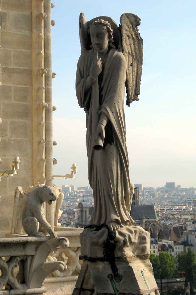 LXYZ Vintage Ange de pri/ère en Fonte sur la Base ， Ailes de Lutin ch/érubin Debout f/ée Jardin Statue Ornements