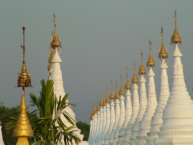 Stupas in Mandalay