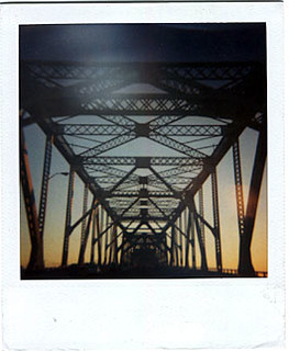 16 - girder bridge at dusk, CA