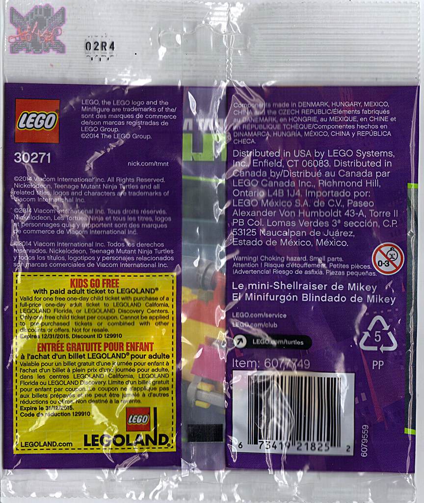 LEGO TEENAGE MUTANT NINJA TURTLES :: "Mikey's Mini-Shellraiser", ..bag ii  (( 2014 )) by tOkKa