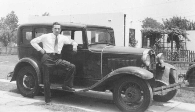 Lewis Wells with the 1931 Ford