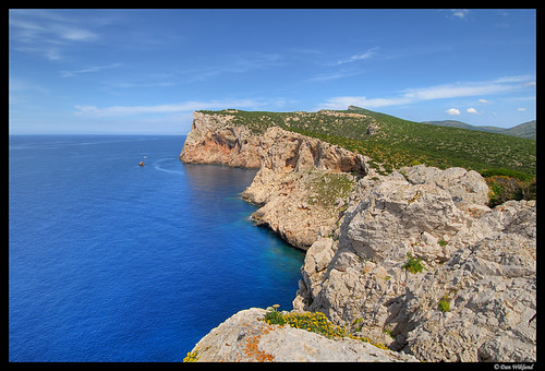 White cliffs of Capo Caccia by Dan Wiklund