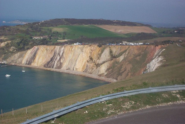 Coloured sand cliff - Isle of Wight