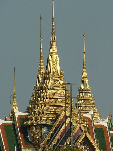 Detail of Dusit Maha Prasat from the Chao Phraya River