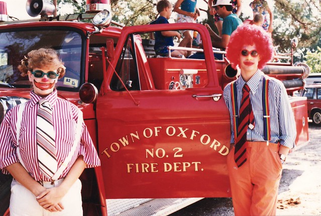 My sister and I in Oxford, Georgia, 1985