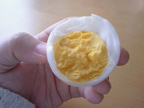 Hard-boiled Lily egg