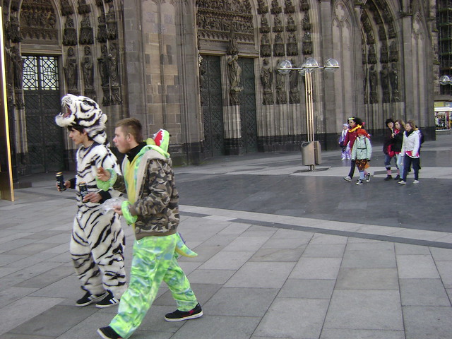 Animales, Carnaval de Colonia 2011, Catedral de Colonia/Animals, Karneval in Köln 11, Cologne Cathedral - www.meEncantaViajar.com