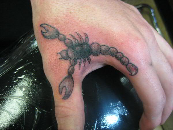 Scorpion Hand Tattoo Placement - wide 6