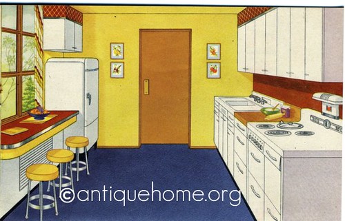 Hotpoint Kitchen Design Hotpoint Kitchens - 1947 | 1940s Galley Kitchen Design | Flickr