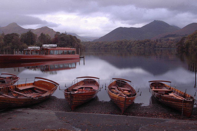 Lake District - Derwent Water Moored Boats