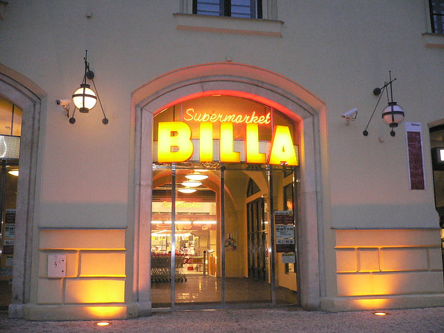 Billa Grocery Store, Prague
