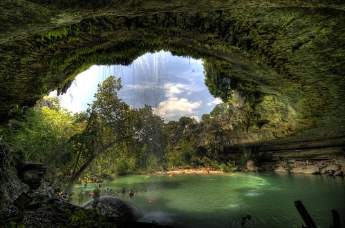 pool swimming austin texas tx explore cave cavern hdr hamiltonpool photomatix