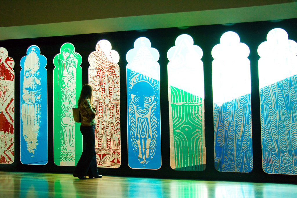 [282/2007]  Brittny Contemplating Arcega's Windows At The De Young Museum by PJ Taylor Photo
