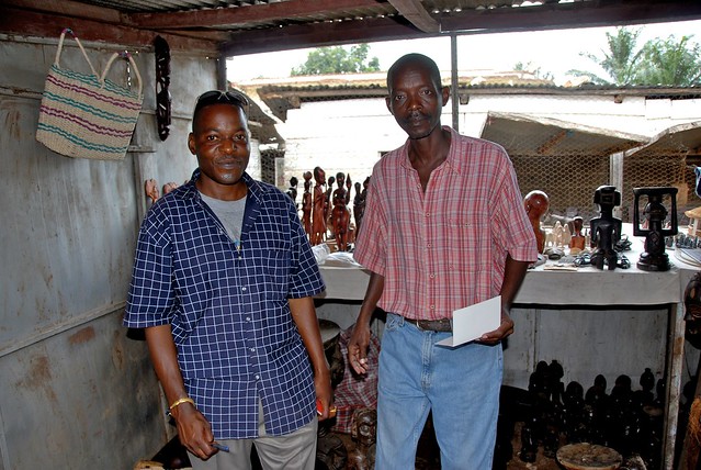 Michael and Etienne, business men in the souvenir trade