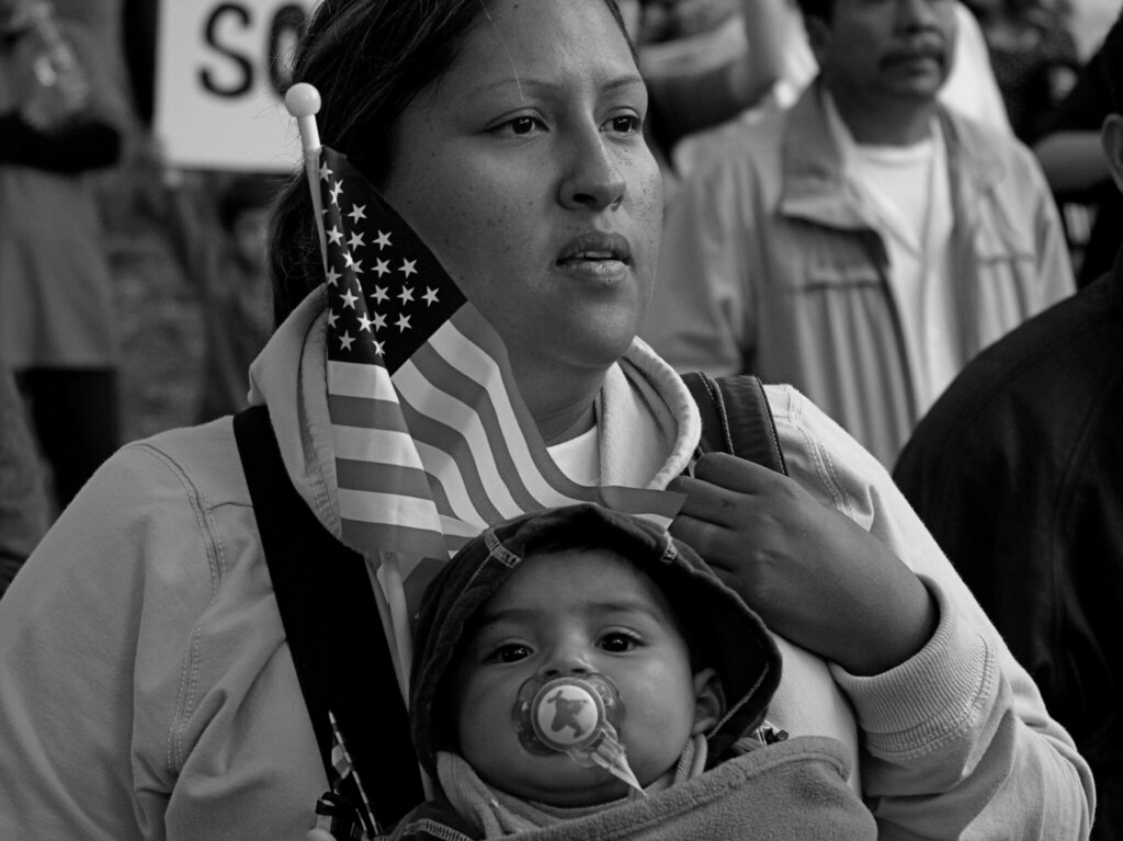 American Baby | Despite the loud shouts of the protesters ar… | Flickr