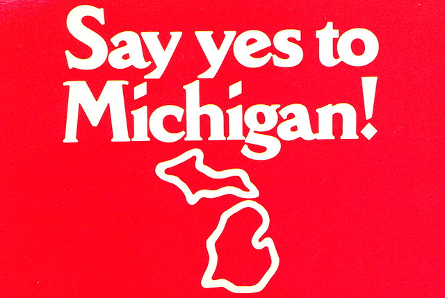 Say Yes to Michigan Campaign Postcard